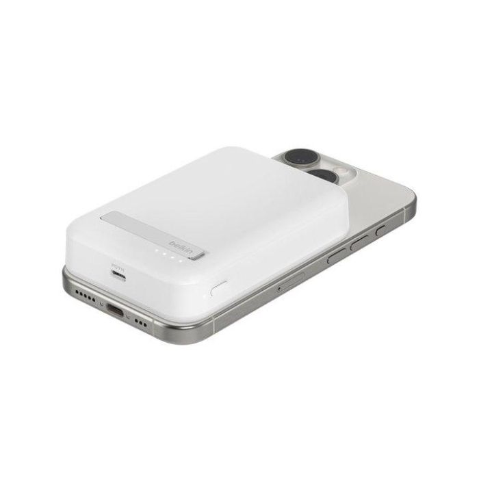 Belkin BPD008BTWH Powerbank Magnética 10000 mAh Qi2 Carga Rápida Inalámbrica Blanca para iPhone 3