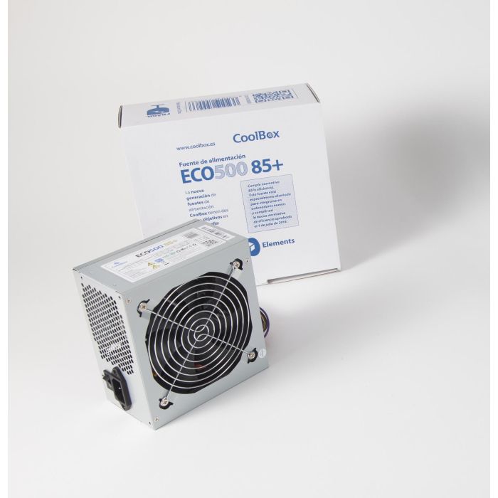 COOLBOX FUENTE ALIMENTACION ATX ECO-500 85+ (80+ BRONZE) 0 COOLBOX FUENTE ALIMENTACION ATX ECO-500 85+ (80+ BRONZE) 0