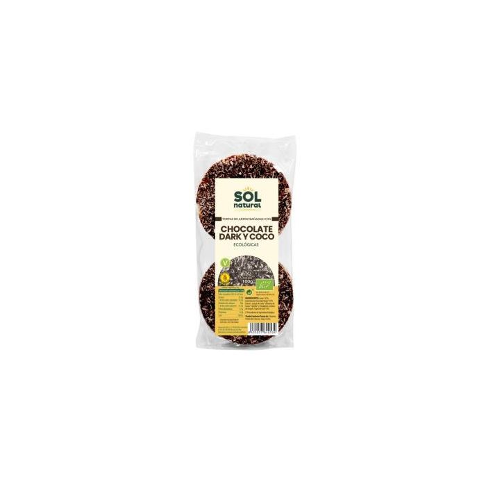 Tortas De Arroz Con Chocolate Negro Coco 100G Bio Tortas De Arroz Con Chocolate Negro Coco 100G Bio