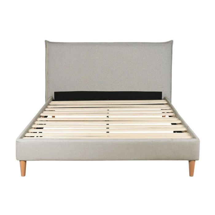DKD Home Decor Cama Urban Desmontable Beige Poliéster/Madera para colchón 150x200cm - 219x108x177cm 1