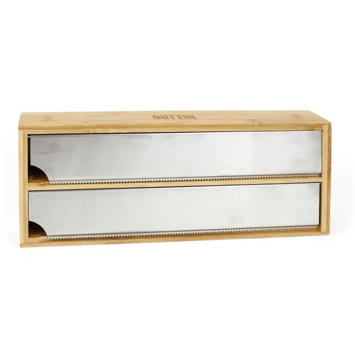Quttin Dispensador de Bambú y Aluminio 33.7 x 13.7 x 5.5 cm (12 Unidades) 4