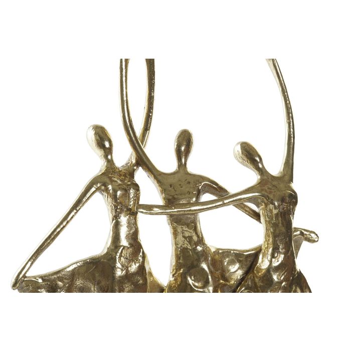 DKD Home Decor Figura Romantico Bailarinas Dorado Negro 44.5 x 25 x 9.8 cm 1