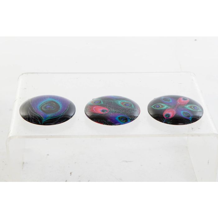 DKD Home Decor Espejo Glam Colección Peacock Negro Multicolor Aluminio 6.5x1.3x6.5cm (Pack 24) 2 DKD Home Decor Espejo Glam Colección Peacock Negro Multicolor Aluminio 6.5x1.3x6.5cm (Pack 24) 2