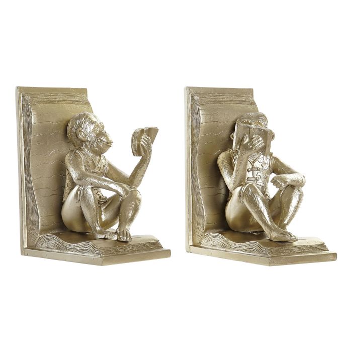 Sujetalibros Colonial DKD Home Decor Champan 12 x 17.5 x 13 cm Set de 2 1 Sujetalibros Colonial DKD Home Decor Champan 12 x 17.5 x 13 cm Set de 2 1