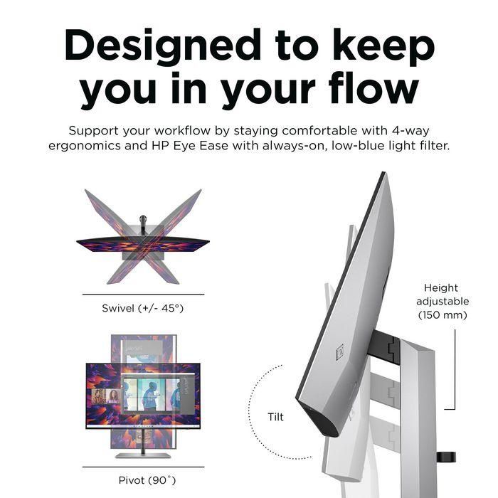 HP Z24q G3 Monitor QHD 23.8 Pulgadas (60.5 cm) con HDR 400 y Precisión de Color Profesional para Diseño Gráfico y Oficina Híbrida 7 HP Z24q G3 Monitor QHD 23.8 Pulgadas (60.5 cm) con HDR 400 y Precisión de Color Profesional para Diseño Gráfico y Oficina Híbrida 7