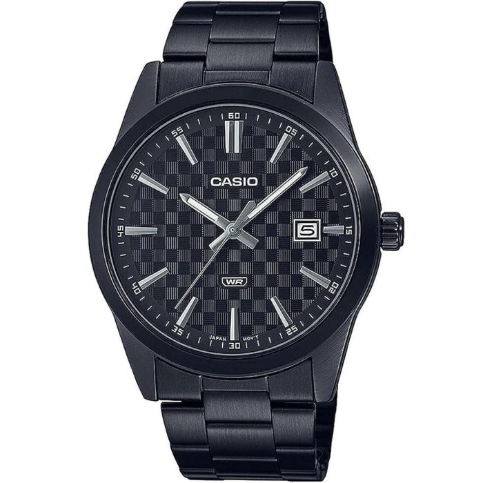 Reloj Hombre Casio DATE CARBON LOOK DIAL BLACK SERIE- BLACK Negro (Ø 41 mm)