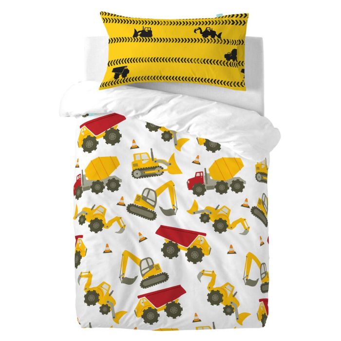 Funda de almohada HappyFriday Mr Fox Machinery Multicolor 50 x 75 cm 1