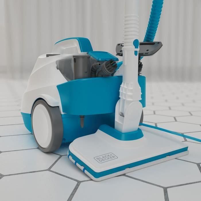 Limpiador a vapor multifunción - BLACK & DECKER BHSMP2008-QS - 2000 W - 8 accesorios - 4 barras - Blanco / gris / azul 5 Limpiador a vapor multifunción - BLACK & DECKER BHSMP2008-QS - 2000 W - 8 accesorios - 4 barras - Blanco / gris / azul 5