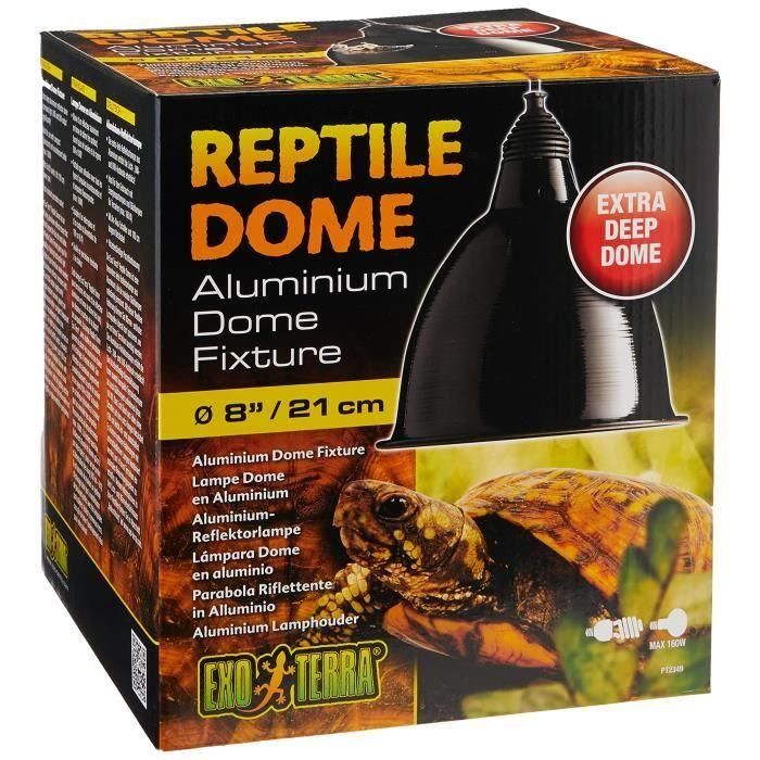 Lámpara de techo EXO TERRA con reflector de aluminio L - Para reptiles 2 Lámpara de techo EXO TERRA con reflector de aluminio L - Para reptiles 2