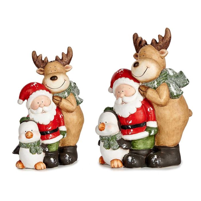 Conjunto Figuras Navideñas Krist+ Cerámica 14x37.5x27.5 cm Verde, Negro, Marrón, Blanco Conjunto Figuras Navideñas Krist+ Cerámica 14x37.5x27.5 cm Verde, Negro, Marrón, Blanco