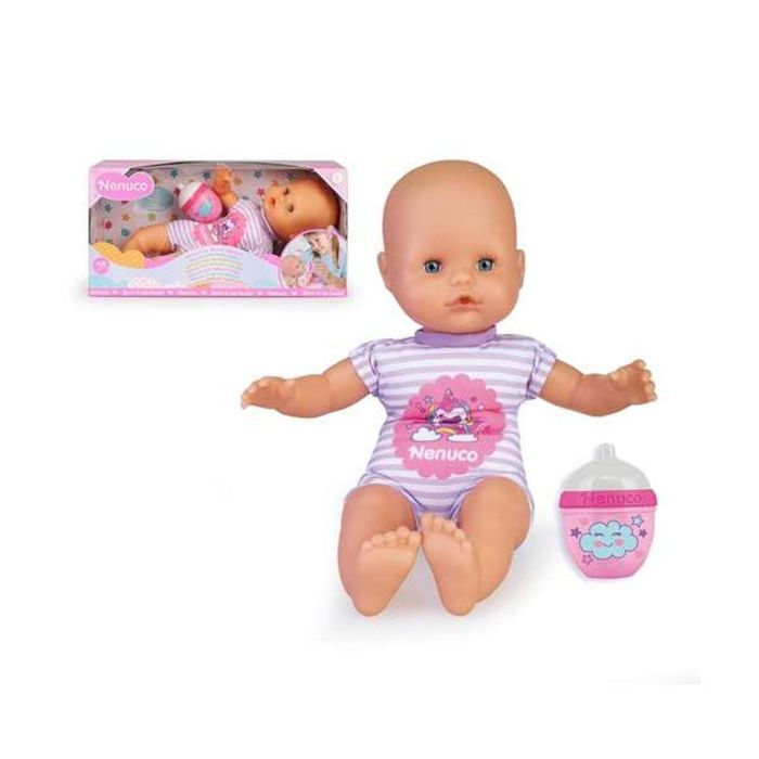 Famosa Nenuco con Biberón Sonajero, Muñeco Bebé para Niños de 1 a 7 años, Contenido: Nenuco con pijama y biberón. 7