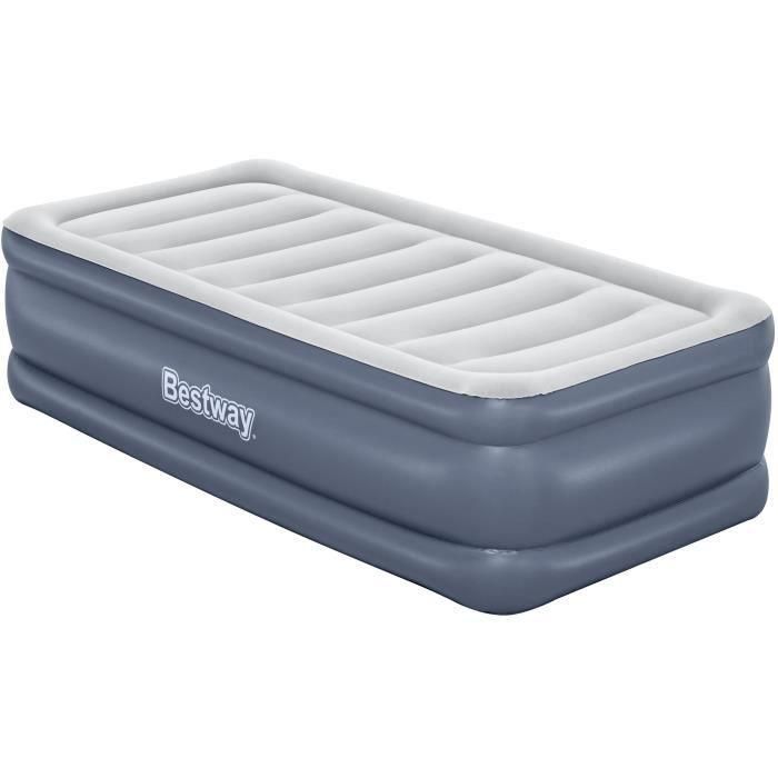 Colchón hinchable - BESTWAY - 6713G - Tritech - 1 plaza, 191 x 97 x 51 cm, bomba eléctrica integrada, estructura de cama 1 Colchón hinchable - BESTWAY - 6713G - Tritech - 1 plaza, 191 x 97 x 51 cm, bomba eléctrica integrada, estructura de cama 1