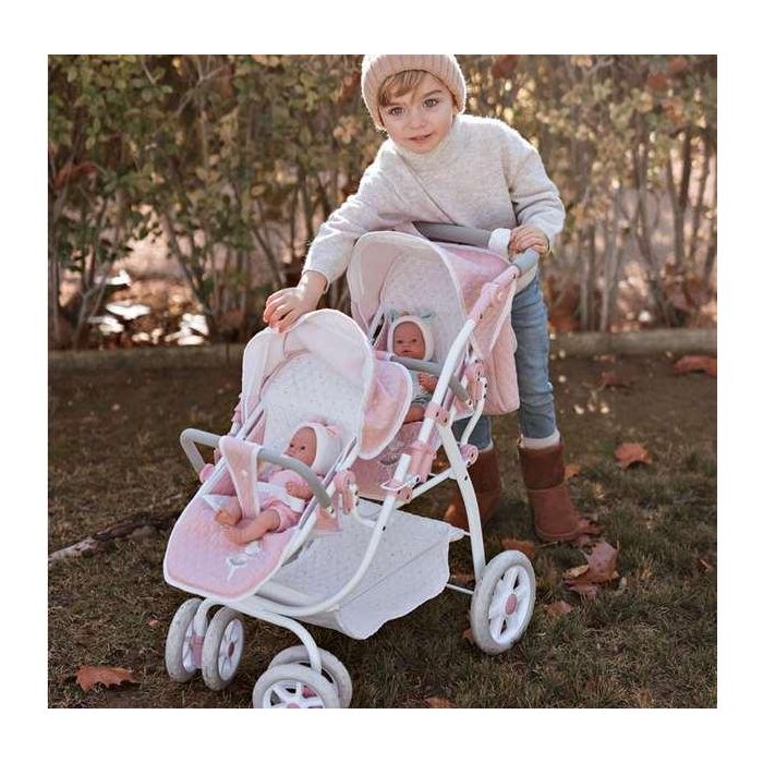 Muñecas Arias Coche Gemelar Universe 45x70x73 cm con Bolso 8