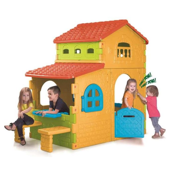 Feber Casa Super Villa 180x110x206 cm con sonidos, pilas LR44 incluidas, para niños de 3 a 10 años 1
