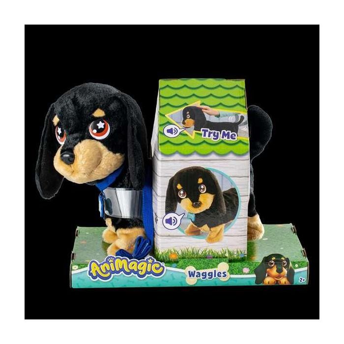 Bizak Waggles Mi Perrito Salchicha 64559091 Peluche Interactivo que camina, ladra y mueve la cola con correa incluida 3