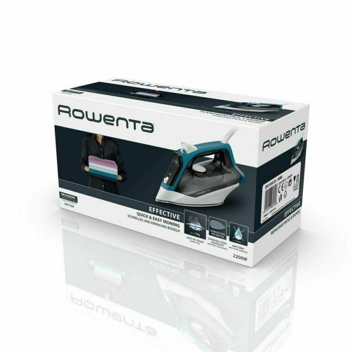 Plancha de Vapor Rowenta Effective 2 DX1550 2200 W Azul 22 Plancha de Vapor Rowenta Effective 2 DX1550 2200 W Azul 22
