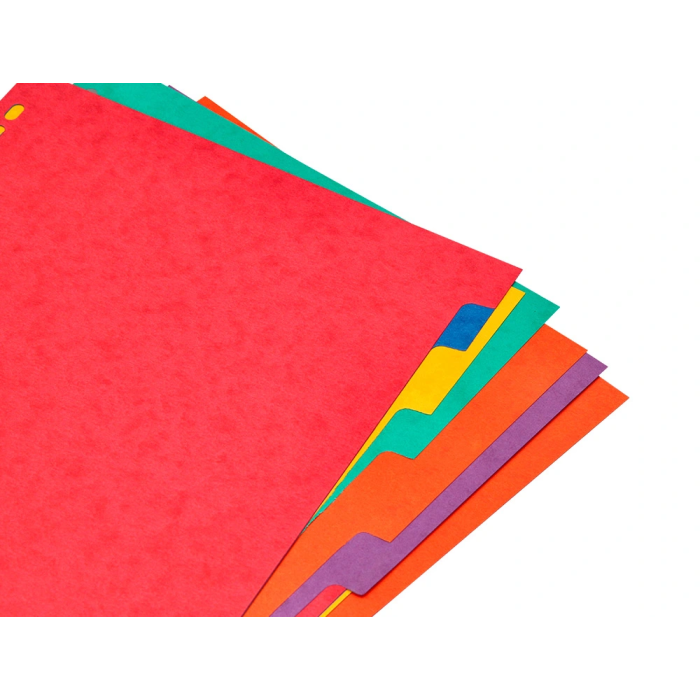 Q-connect Separadores Cartulina Brillo Juego de 12 DIN A4+ Colores Vivos Opacos 6 Q-connect Separadores Cartulina Brillo Juego de 12 DIN A4+ Colores Vivos Opacos 6