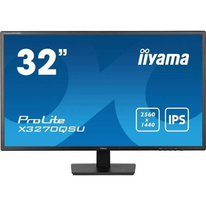 Iiyama X3270QSU-B1 Monitor 32" IPS QHD 2560x1440 100Hz 3ms 1xHDMI 1xDP USB Altavoces Negro