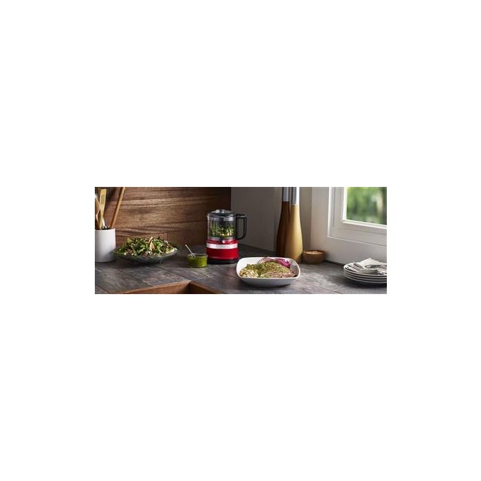 Kitchenaid 5KFC3516 Picadora de Alimentos Rojo - Potente y Eficaz para Frutos Secos, Frutas y Verduras Crudas con Dos Velocidades 1