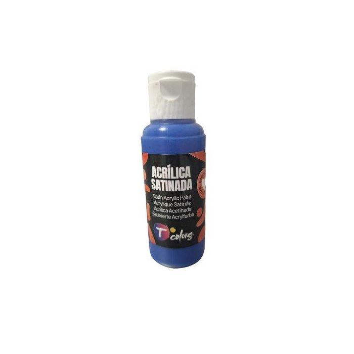 Pintura Acrilica Tcolors 80 Ml (Botella) Azul Utramar