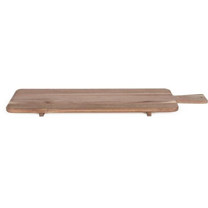 LIVOO MES151 - Tabla de Aperitivos Maxi de Madera de Acacia FSC 75x19.5 cm con Patas 2