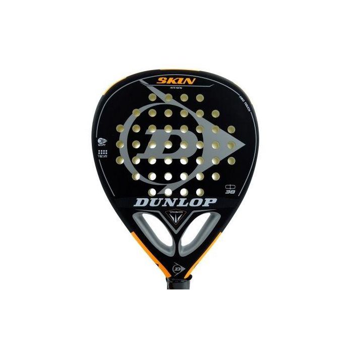 Pala de Pádel Dunlop Skin Attack/ Negro y Naranja 1