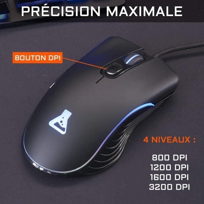 The G-LAB KRYPTON - Teclado AZERTY y Ratón Gaming con Cable, RGB, Anti-Ghosting, 3200 dpi para PC, PS4, Xbox One, Mac 4 The G-LAB KRYPTON - Teclado AZERTY y Ratón Gaming con Cable, RGB, Anti-Ghosting, 3200 dpi para PC, PS4, Xbox One, Mac 4