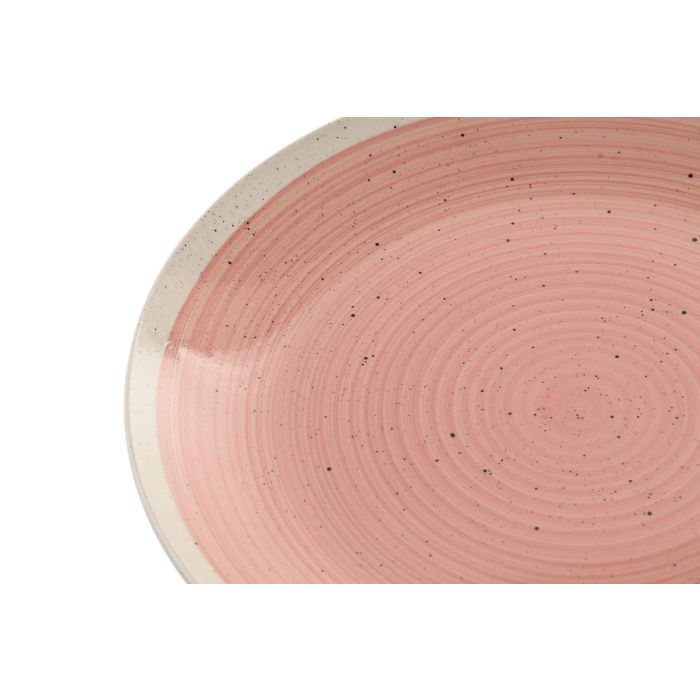 Vajilla Basicos DKD Home Decor Rosa Blanco 27 x 3 x 27 cm Set de 18 3 Vajilla Basicos DKD Home Decor Rosa Blanco 27 x 3 x 27 cm Set de 18 3