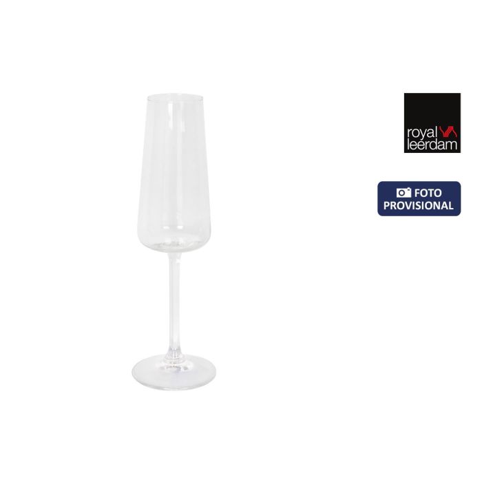 Inde Set 6 Copas de Champagne Línea 20 cl, 7.5 cm (Diámetro) x 22.5 cm (Alto)