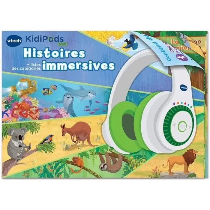 Vtech Kidipods Max Auriculares Interactivos 7 en 1 para Jóvenes con Audio Limitado a 85dB 4 Vtech Kidipods Max Auriculares Interactivos 7 en 1 para Jóvenes con Audio Limitado a 85dB 4