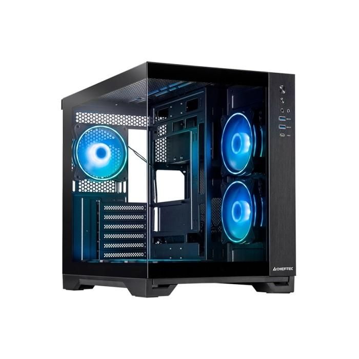 Chieftec GM-30B-TG-OP Visio Midi Torre Cubo PC Negra con Paneles de Vidrio Templado ATX/micro ATX Gaming 0 Chieftec GM-30B-TG-OP Visio Midi Torre Cubo PC Negra con Paneles de Vidrio Templado ATX/micro ATX Gaming 0