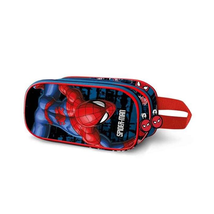 Karactermania Estuche Portatodo Doble 3D Spiderman Wall 22 x8 x9,5 cm