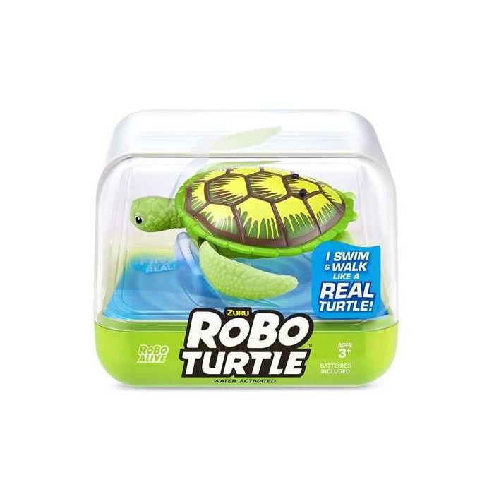 Figura tortuga roboturtle, nada y camina 7x9x9cm - modelos surtidos