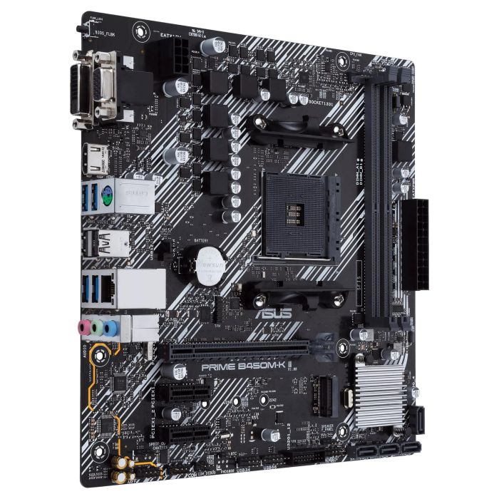 ASUS MB B450M-K II Placa Base, AMD AM4, DDR4, Micro ATX 2