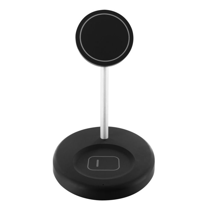 muvit for change cargador 2 en 1 soporte magsafe+iWatch/Airpod negro 7