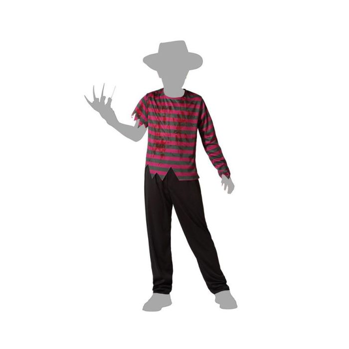 Disfraz Asesino Pesadillas Halloween Infantil Niño Talla 5-6 Años