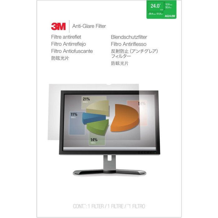 3M 3M Anti-Glare Filter for 24" Widescreen Monitor (16:10) (AG240W1B) 1 3M 3M Anti-Glare Filter for 24" Widescreen Monitor (16:10) (AG240W1B) 1