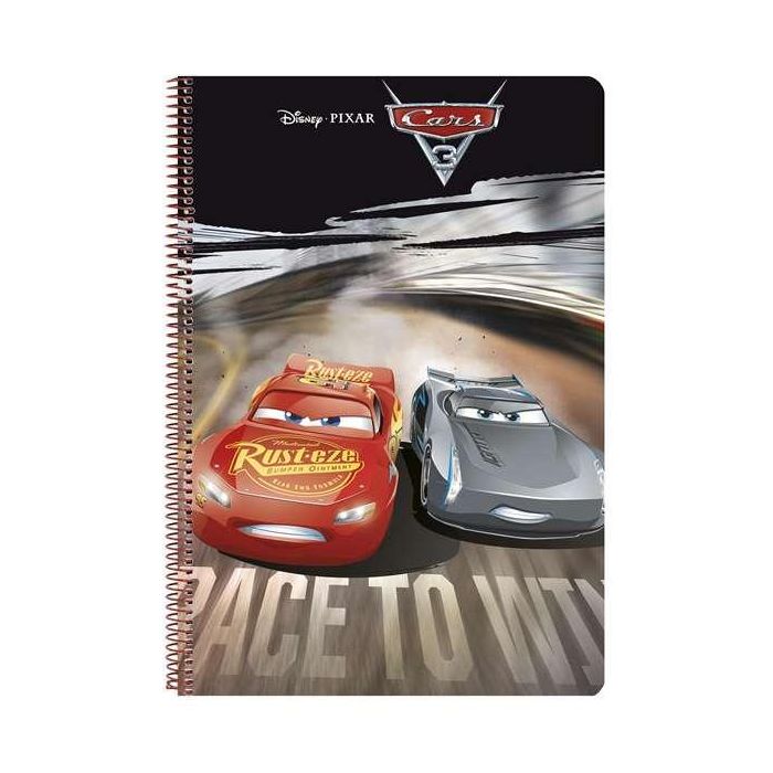 Cuaderno Espiral Safta Folio 80 H 60 gr Cuadro 4 mm Tapa Extradura Cars 3 4 Cuaderno Espiral Safta Folio 80 H 60 gr Cuadro 4 mm Tapa Extradura Cars 3 4