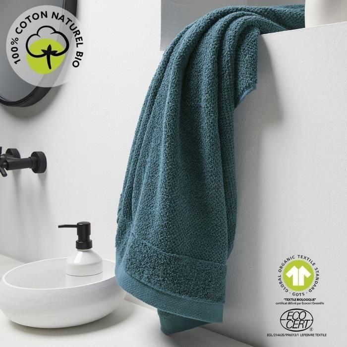 Today TOD3574643537065 Toalla de Baño Maxi 90x150 cm Algodón Orgánico Pavo Real