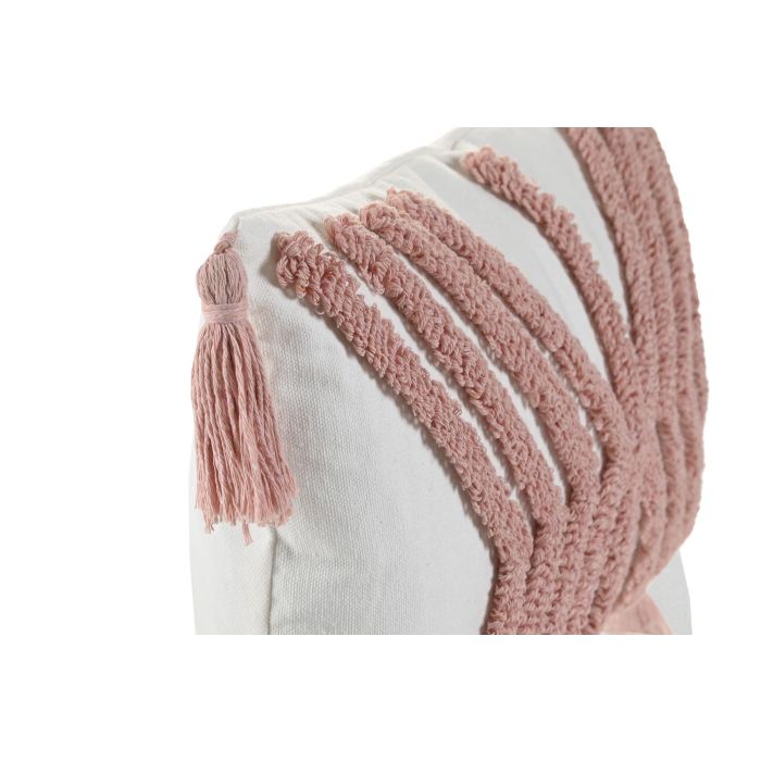 Cojin Urban DKD Home Decor Blanco Rosa 30 x 50 cm (2 Unidades) 1