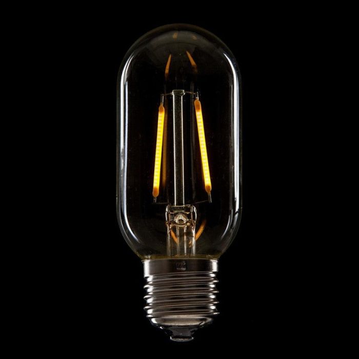 Bombilla LED Filamento T45 E27 2W 144 Lúmenes 2000K Luz Cálida Vintage Reemplazo Incandescente Ahorro Energía HO-LF-T45-E27-2W-WW