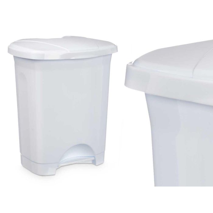 Papelera Pedal Plastico 10L Blanco Arte Regal 27X33CM (8 Unidades) 1 Papelera Pedal Plastico 10L Blanco Arte Regal 27X33CM (8 Unidades) 1
