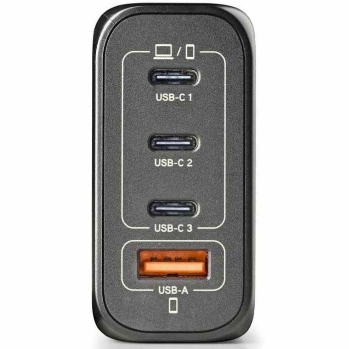 NGS BUD140W Cargador de Pared Ultrarrápido 140W GaN con 4 Puertos (3x USB-C PD3.1, 1x USB-A QC3.0) para Portátiles, Smartphones, Tablets 16
