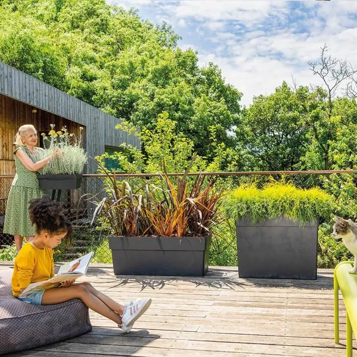 Deroma Muret Haut como R - 9EV14SZ - Altura 78 cm - Antracita 4 Deroma Muret Haut como R - 9EV14SZ - Altura 78 cm - Antracita 4