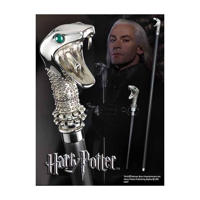 The Noble Collection Bastón de Lucius Malfoy con Varita Mágica Oculta Réplica Oficial de Harry Potter Plata y Cristal Strass 116cm 0 The Noble Collection Bastón de Lucius Malfoy con Varita Mágica Oculta Réplica Oficial de Harry Potter Plata y Cristal Strass 116cm 0
