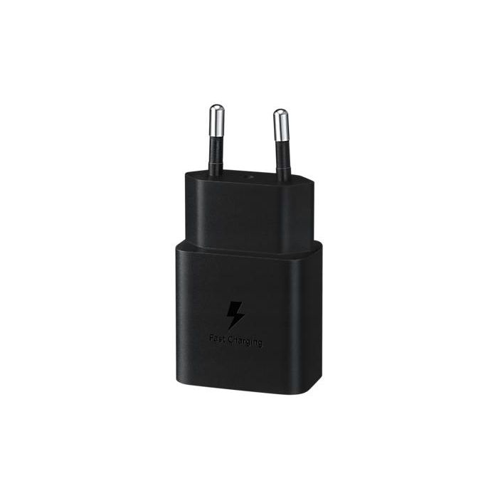 Samsung Cargador Pared 15W USB-C Negro + Cable USB-C a USB-C 1M Negro EP-T1510XBEGEU 1 Samsung Cargador Pared 15W USB-C Negro + Cable USB-C a USB-C 1M Negro EP-T1510XBEGEU 1