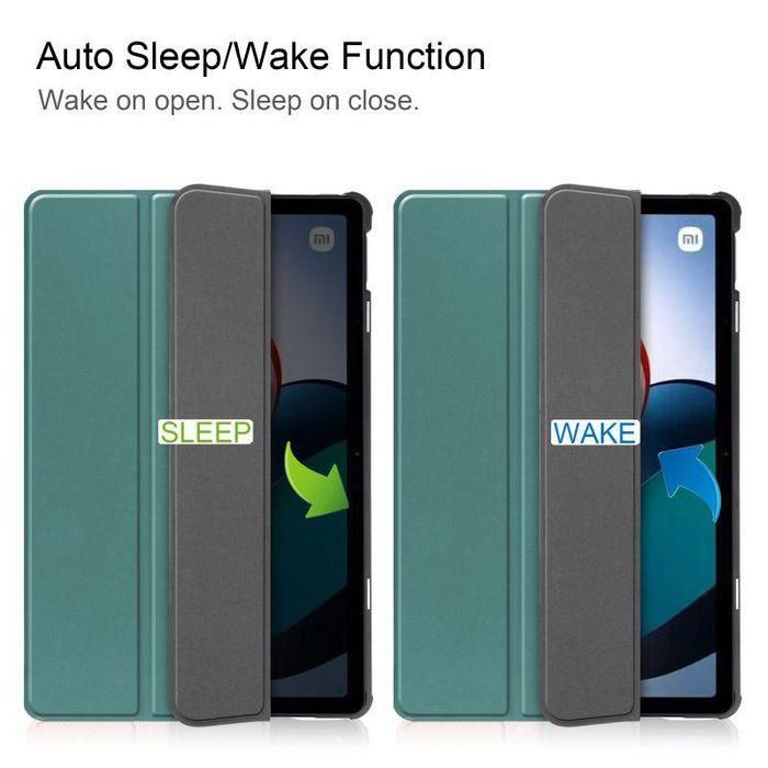 CoreParts Cover for Xiaomi Redmi Pad 10.61 2022. Tri-fold Caster Hard Shell Cover with Auto Wake Function - Dark Green 1 CoreParts Cover for Xiaomi Redmi Pad 10.61 2022. Tri-fold Caster Hard Shell Cover with Auto Wake Function - Dark Green 1
