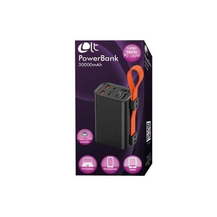 Leotec LEPOW100W30K Batería Externa 30000 mAh 100W Power Delivery. 4 Puertos (2 USB-A, 2 USB-C). Para Laptops y Móviles Negro 4 Leotec LEPOW100W30K Batería Externa 30000 mAh 100W Power Delivery. 4 Puertos (2 USB-A, 2 USB-C). Para Laptops y Móviles Negro 4