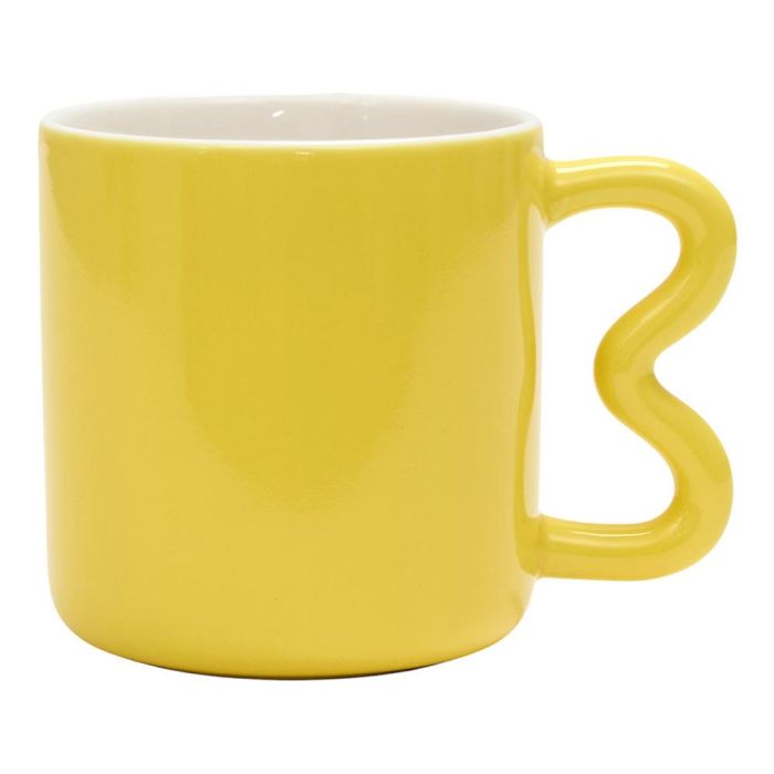 Home Deco Factory Mug Con Asa Zig Zag 340 Ml Cerámica Colección Dolce Vita 5