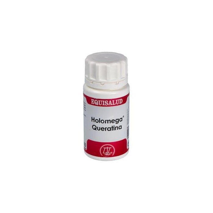 Holomega Queratina Hidrolizada Soluble para Uñas, Cabello y Piel 50 Cápsulas